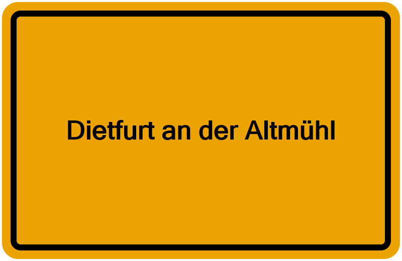 Handelsregisterauszug Dietfurt an der Altmühl
